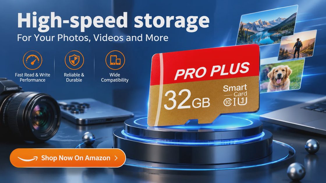 Widely Compatible — 32GB TF Card PRO PLUS 32GB TF card compatibility with drones, PCs, monitors, tablets, phones, cameras, gamepads and more